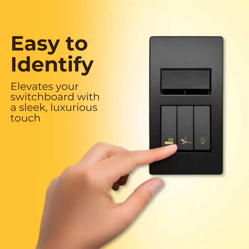 Premium Golden Switch Board Stickers 40 Designs