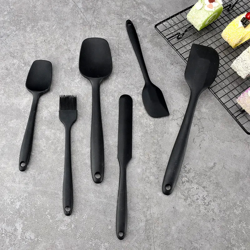 Non-Stick Heat Resistant Silicone Spatula (Set of 6)