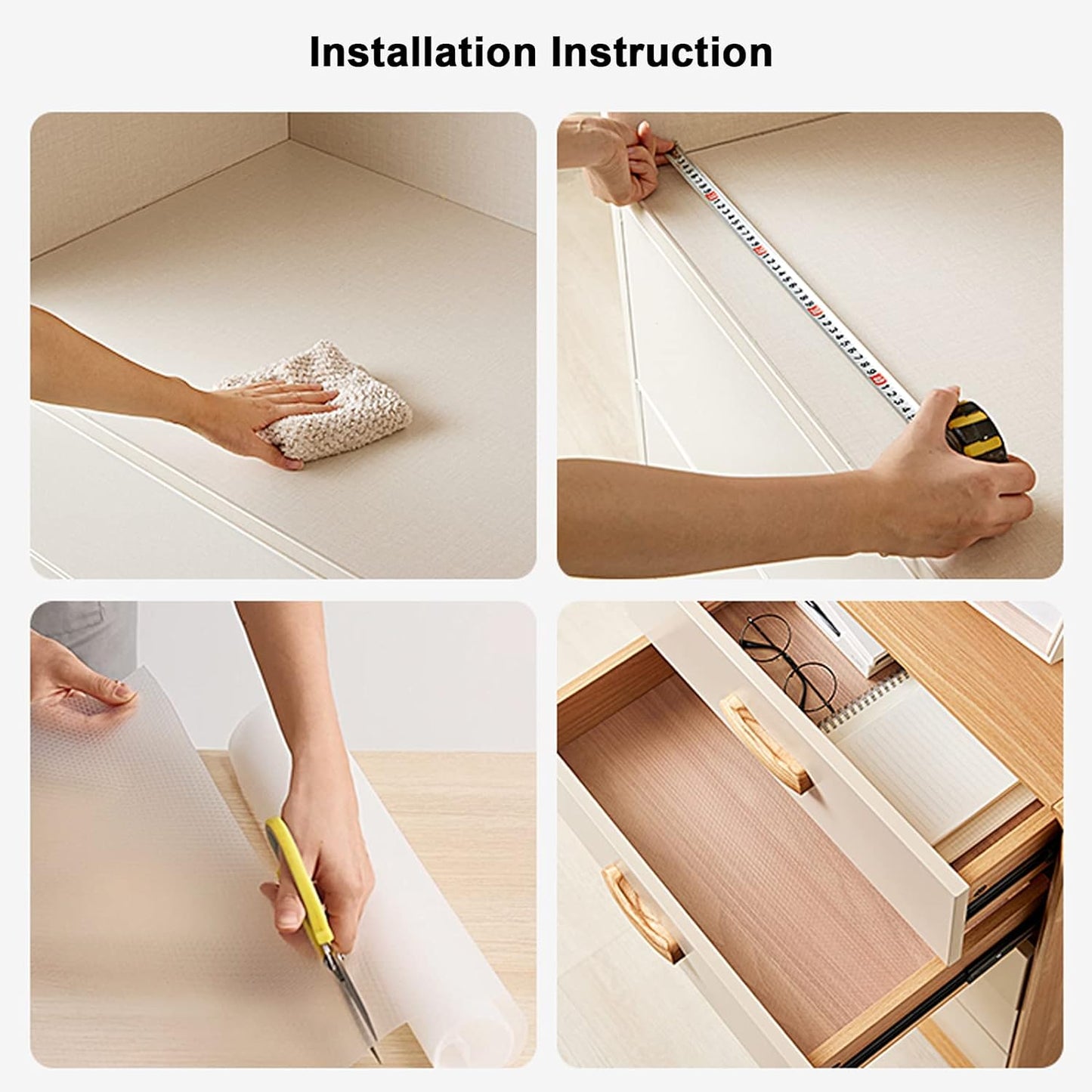 Anti-Slip Kitchen Cabinet Drawer Shelf Mat Buy 1 Get 1 Free