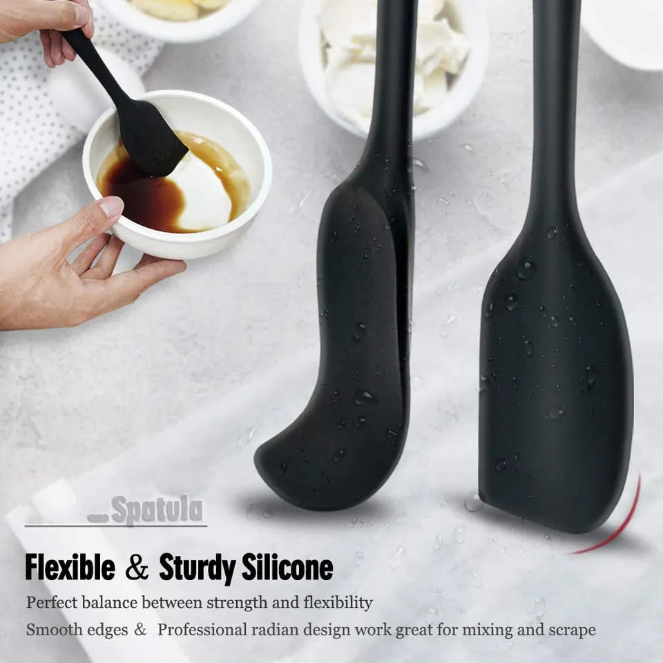 Non-Stick Heat Resistant Silicone Spatula (Set of 6)
