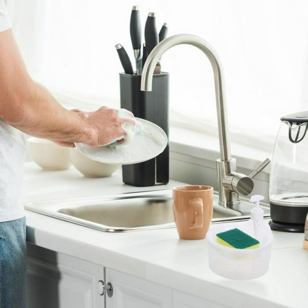 2 in 1 Double Layer Soap Dishwashing Container (BUY 1 GET 1 FREE)