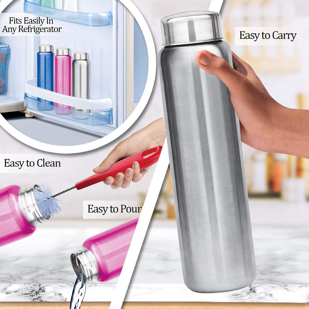 Aqua 1000ml Stainless Steel Water Bottle (BUY 3 GET 1 FREE)