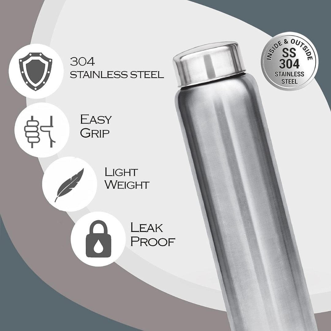 Aqua 1000ml Stainless Steel Water Bottle (BUY 3 GET 1 FREE)