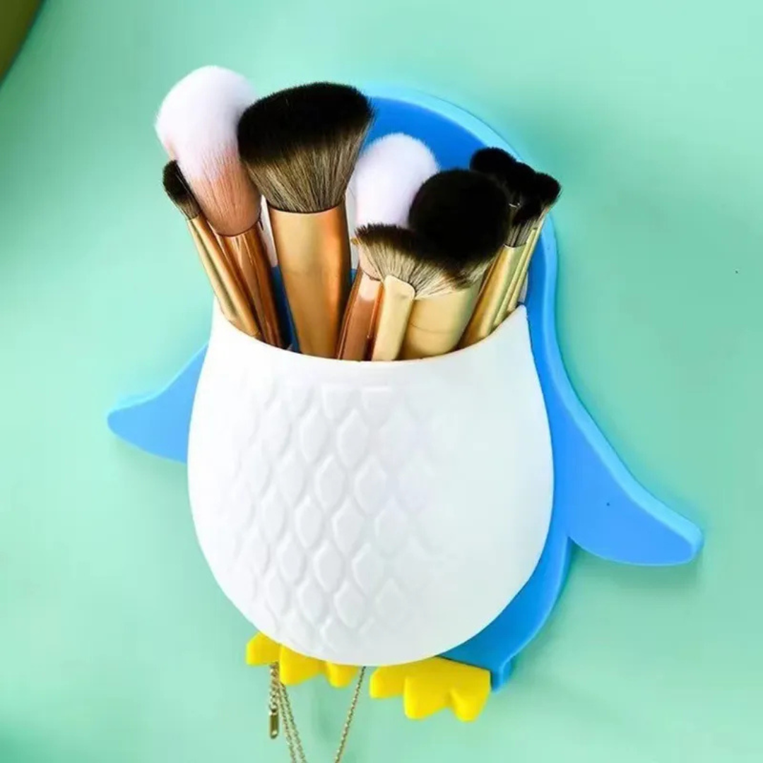 Penguin-Shaped Wall-Mounted Multipurpose Organizer