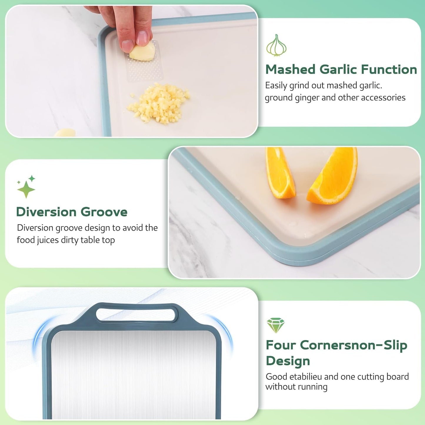 Double Sided Chopping Board for Kitchen