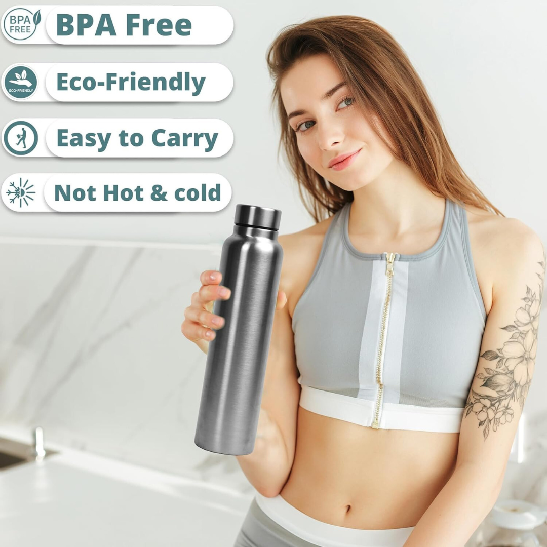 Aqua 1000ml Stainless Steel Water Bottle (BUY 3 GET 1 FREE)