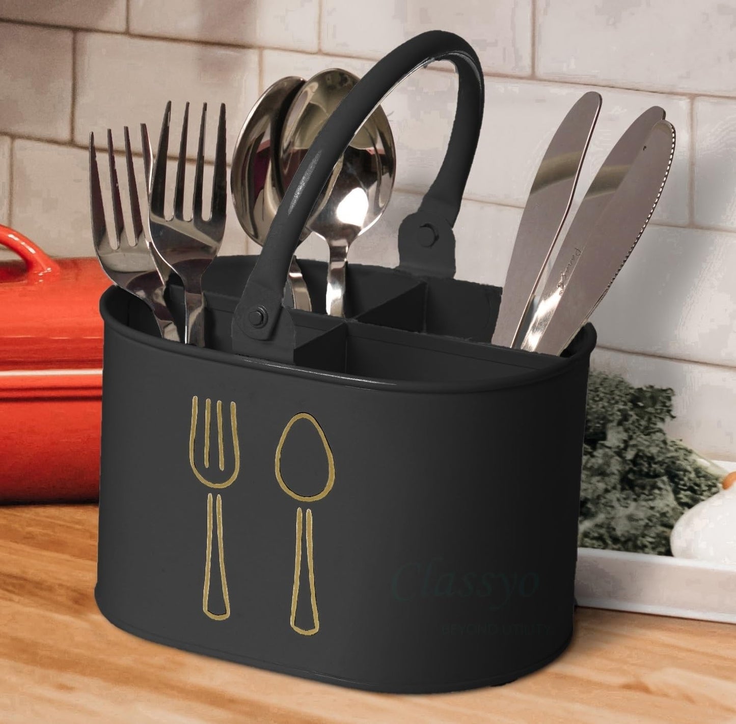 Metal Cutlery Holder for Kitchen & Dining