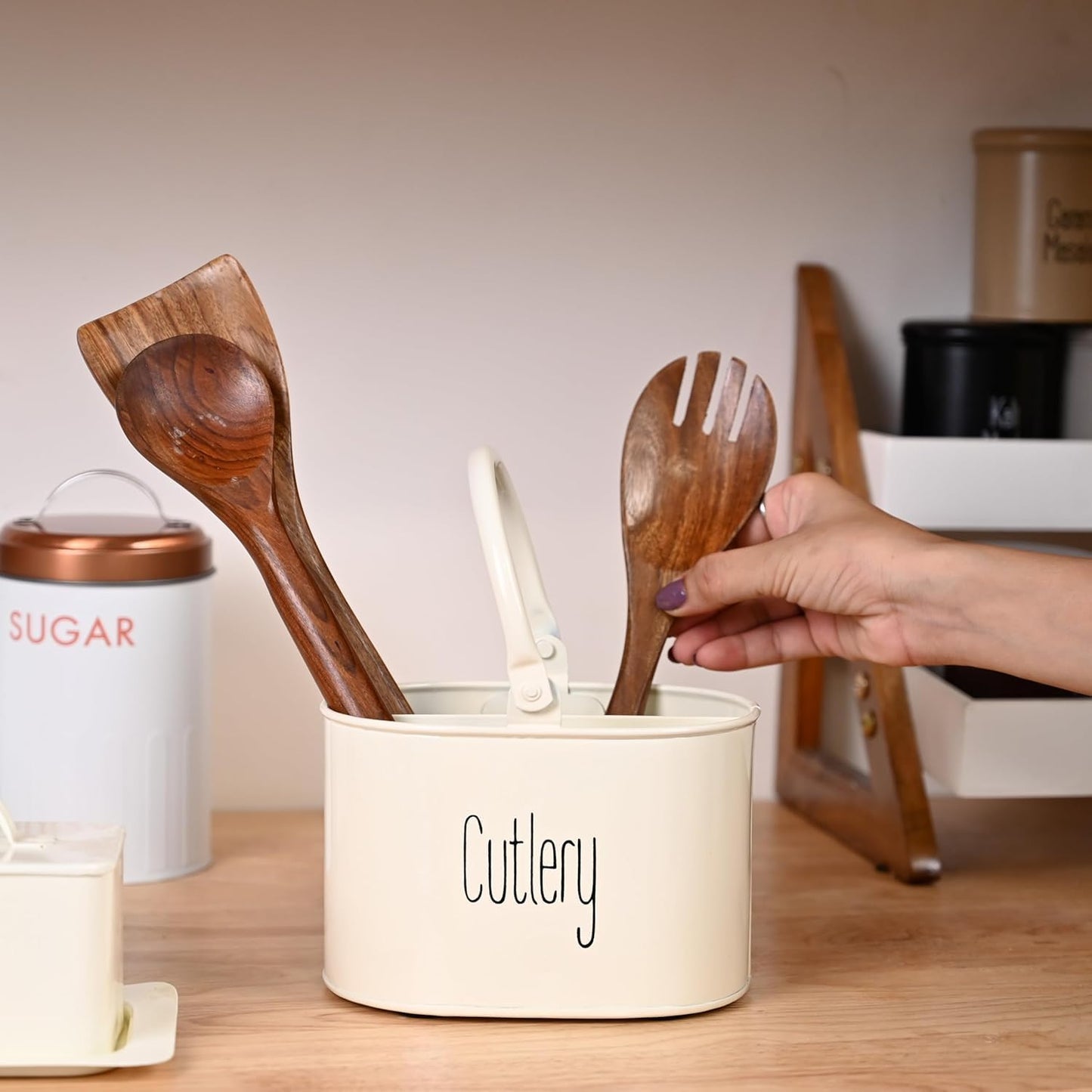 Metal Cutlery Holder for Kitchen & Dining