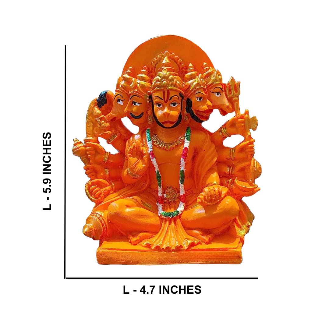 Panchmukhi Hanuman Statue for Car, Home, Office
