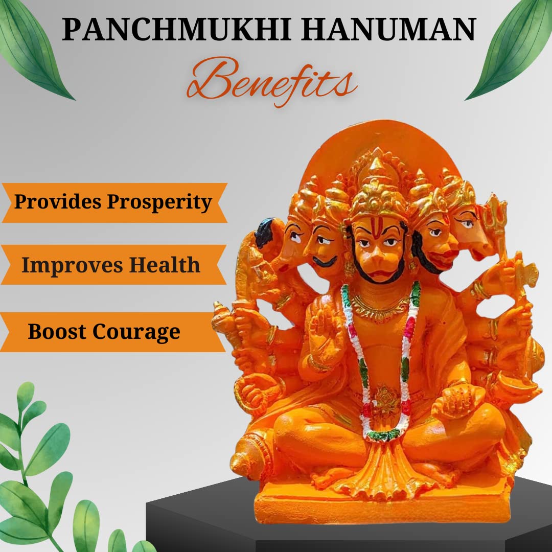 Panchmukhi Hanuman Statue for Car, Home, Office