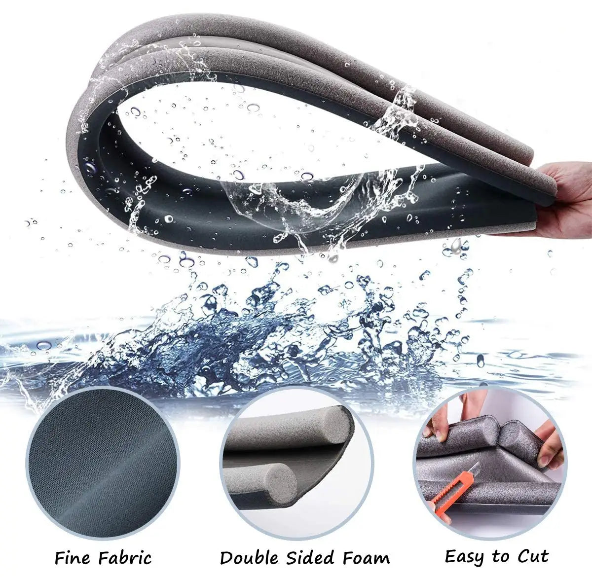 Door Bottom Sealing Strip Guard (Pack of 6)