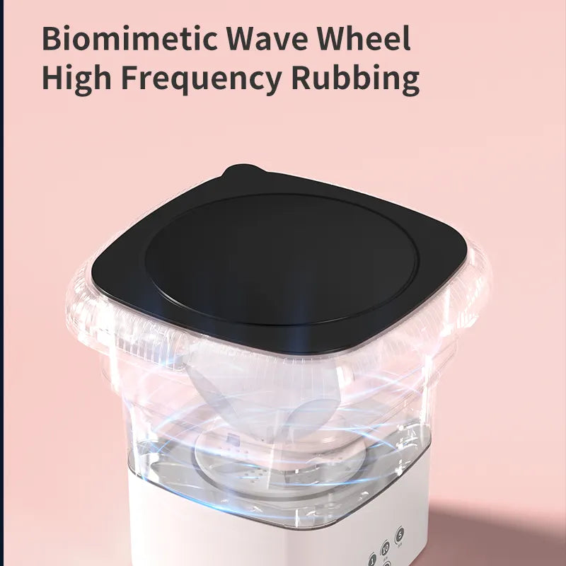 Portable Foldable Mini Washing Machine with Dryer