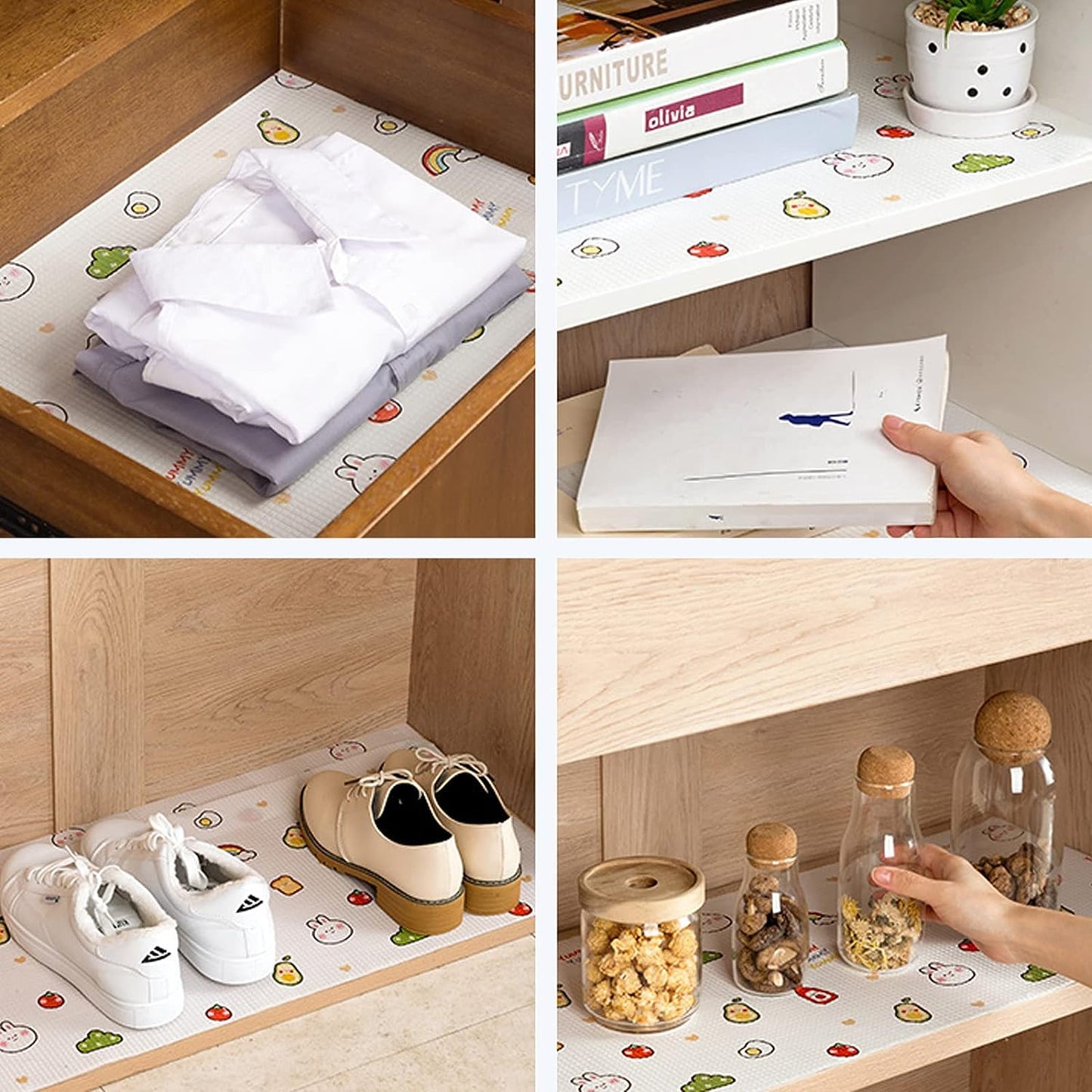 Anti-Slip Kitchen Cabinet Drawer Shelf Mat Buy 1 Get 1 Free