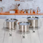 Flat Bottom Steel Container Set