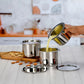 Flat Bottom Steel Container Set