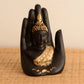 Golden Handcrafted Palm Buddha Idol for Diwali Decoration Item for Home