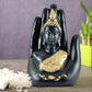 Golden Handcrafted Palm Buddha Idol for Diwali Decoration Item for Home