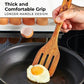 Natural Wooden Spoons Set and Spatula for Cooking Set Of 7