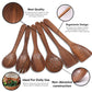 Natural Wooden Spoons Set and Spatula for Cooking Set Of 7